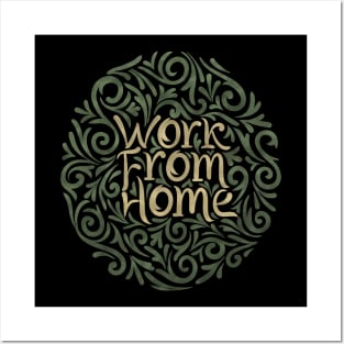 work from home 5 Posters and Art